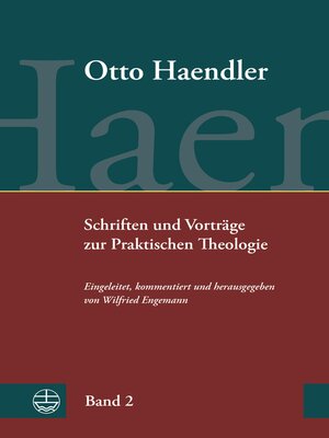 cover image of Schriften und Vorträge zur Praktischen Theologie (OHPTh)